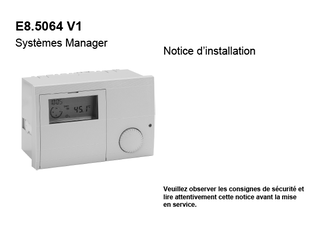 DRCASCACONTAA_E8.5064 FR 1.909-V1-Inst-10 1115_Installation manual_French download
